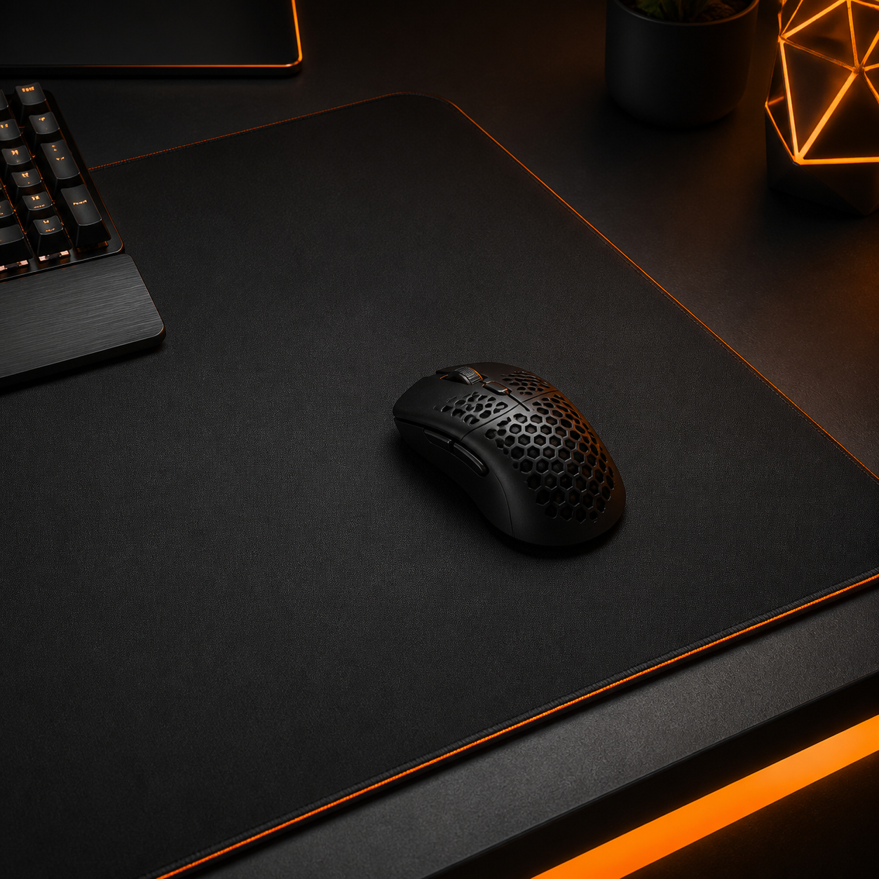 Swift Gaming Mouse on a desk mat